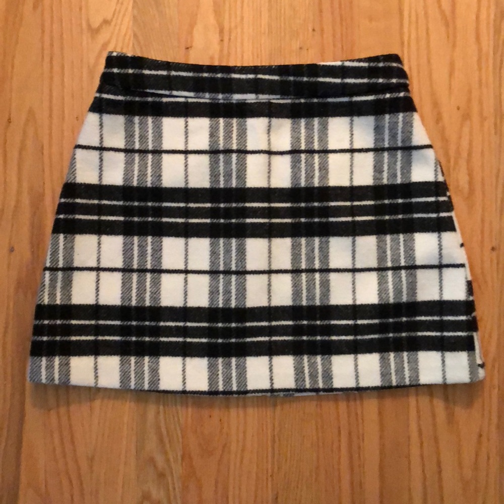 Wool mini skirt